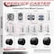 Service Caster 2'' Office Chair Casters Nylon Twin Wheel 7/16'' Grip Ring Stem, 5PK SCC-UHGR02S50-NYS-716176-5 - alternate 2
